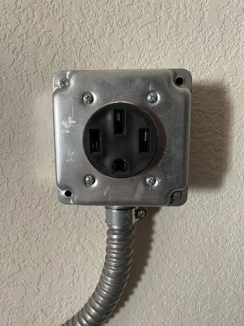 NEMA 14-50 outlet installed for Electrical Panel Upgrade in Fayetteville